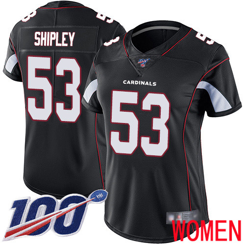 Arizona Cardinals Limited Black Women A.Q. Shipley Alternate Jersey NFL Football 53 100th Season Vapor Untouchable